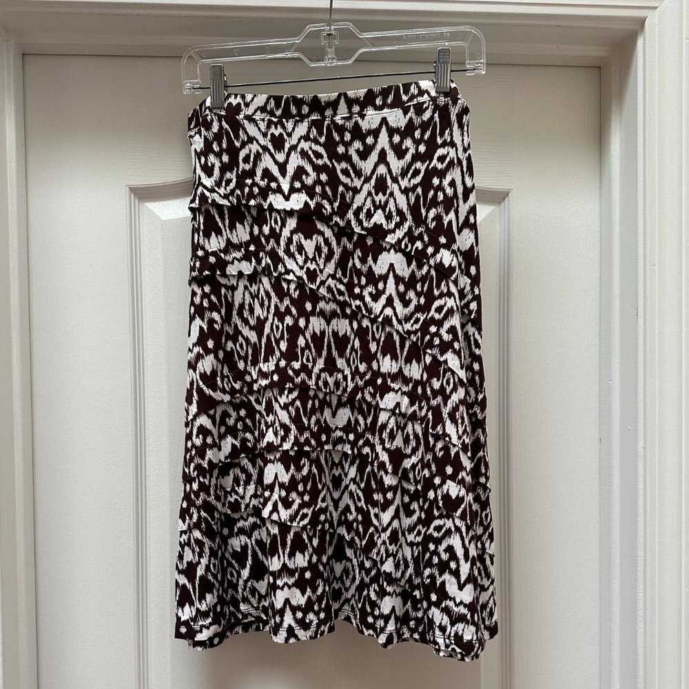 INC Ikat print skirt